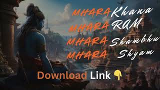 Mhara Kanha Mhara Raam Ringtone Download Link 👇 [upl. by Hudnut498]