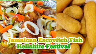 Escovitch Fish Jamaican CuisineHelshire Style FestivalEscovitch Fish and FestivalJamaicanfood [upl. by Gilges]