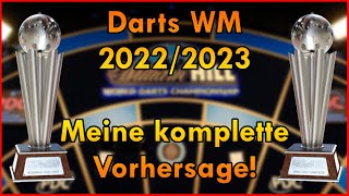 Meine komplette Vorhersage 🎯 Darts WM 2023 [upl. by Pogue327]