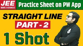 STRAIGHT LINES in 1 Shot PART  2 From Zero to Hero  JEE Main amp Advanced [upl. by Elocyn]