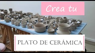 CURSO CERÁMICA PLATO de CERÁMICA artesanal creado en casa para principiantes sin esmaltar [upl. by Ahcire326]