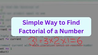 Python Code to Find the Factorial of a Number [upl. by Stoops]