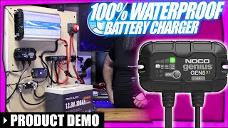 Charge up with NOCOs 5 Amp Onboard Waterproof Charger for RV Trailers Boats and Trucks [upl. by Rox433]