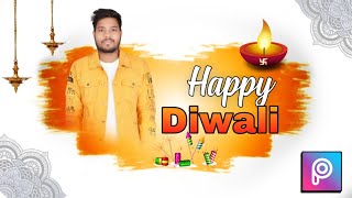 Picsart Diwali Photo Editing l Diwali Photo Editing Tutorial l Happy Diwali photo Editing 2024 [upl. by Enialahs]