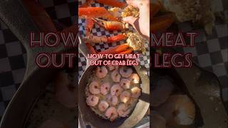 How To Get Meat Out Of Crab Legs Tips and Tricks on how to handle crab legs FoodTips CookingHack [upl. by Norford]