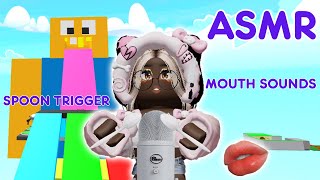 Roblox ASMR The SPOON trigger amp Mouth Sounds✨OBBY BUT YOU CANT JUMP [upl. by Aij113]