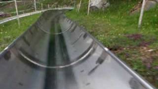 Interlaken Rodelbahn in the swiss alps summer luge [upl. by Ruff]