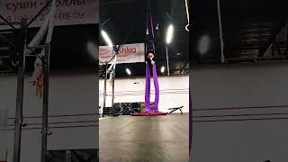 Aerial silks practice in the loop [upl. by Halak]