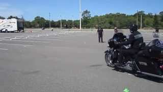 Motorcycle Training Class Figure 8 on a Harley or Heavyweight Cruiser [upl. by Gilbertine789]