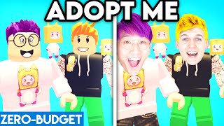 ADOPT ME WITH ZERO BUDGET ROBLOX ADOPT ME ZERO BUDGET PARODY BY LANKYBOX [upl. by Warrick568]