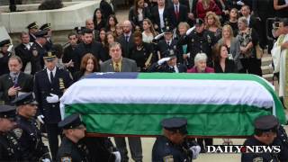 Funeral for NYPD officer killed in crash [upl. by Grimaldi]