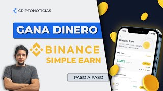 ¿Cómo ganar dinero con Binance Simple Earn Tutorial Paso a Paso [upl. by Nulubez]