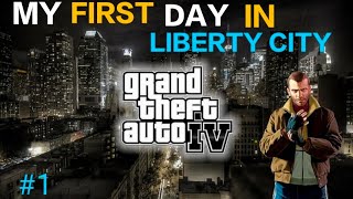 MY FIRST DAY IN LIBERTY CITY GTA IV STORY IN HINDI GTA IV PART 1 [upl. by Nivlac]