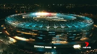 Perth Stadium Light Show [upl. by Thorley864]