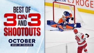 Best NHL 3on3 Overtime and Shootout Moments from October [upl. by Nita]