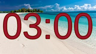 3 Minutes timer  Beach Theme  3 Minutes Alarm ⏰ timer alarm Focus and Productivity [upl. by Glass]