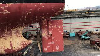 Large Ship Rudder Test [upl. by Rosalia]