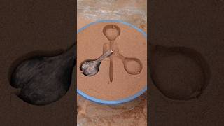 Metal Casting EP 731  molding  Making brush and spoon molding  metal making  Experiment [upl. by Aynek]