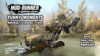 Spintires Mudrunner  Funny moments  Crashes  Glitches  Fails  New Year Special [upl. by Suzie]