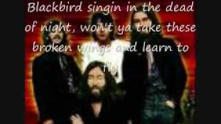 The BeatlesBlackbird wLyrics [upl. by Ardolino]