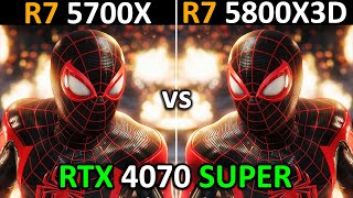 RYZEN 7 5700X vs RYZEN 7 5800X3D  RTX 4070 SUPER  Test in 16 Games  1080p  1440p  2024 [upl. by Charteris51]