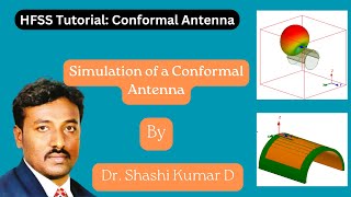 HFSS Tutorial Simulation of Conformal Antenna [upl. by Nawoj]