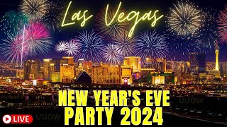 NEW YEAR’S EVE 2024 LIVE LAS VEGAS COUNTDOWN 🥳🎆🎉 [upl. by Gwenette]