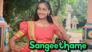 Sangeethame  Dance Cover  Sargam  Arathi aru [upl. by Ardith]