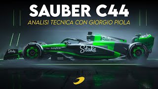 SAUBER C44 la NUOVA ERA inizia col PULL ROD  con Giorgio Piola [upl. by Atterol]