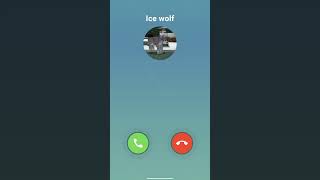 iCe wolf phone 📱 call 🤯shortsshortvideotrending minecraft ringtone [upl. by Sherr]