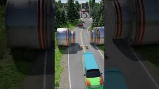 quotCars vs Hydraulic Bollards 💥  BeamNGdrive Extreme Crash Testquot beamngdrive beamng beamngshorts [upl. by Marlo]