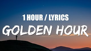 JVKE  Golden Hour 1 HOUR LOOP Lyrics [upl. by Jessi]