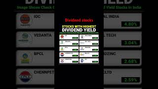 Highest dividend stocks trending ytshorts dividend stockmarket sharemarket [upl. by Acimaj]