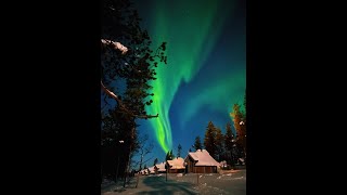 Most amazing Northern Lights in Finnland Lappland Ivalo Northern Lights Village Saariselkä Feb 23 [upl. by Hudson]