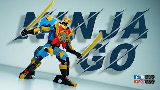 ⛔ FULL How to Build Mini Samurai X Mech 【FAKE】NINJAGO MG1003 Review LEGO Mech MOC Build Tutorial [upl. by Carine]