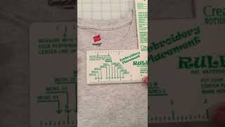 Using the Embroidery Placement Ruler [upl. by Dranyam511]