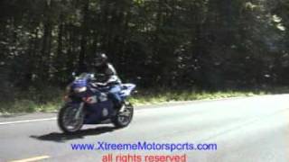 Yamaha R6 Wheelie Crash [upl. by Ikkiv]