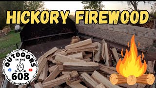 Shagbark Hickory Firewood‼️ [upl. by Owiat215]