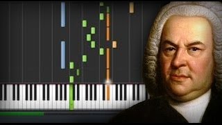 Synthesia Bach  Siciliano Flute Sonata [upl. by Archambault]