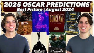 2025 Oscar Predictions  Best Picture  August 2024 [upl. by Afihtan]