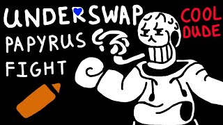 Underswap Papyrus Fight Fangame [upl. by Zeitler538]