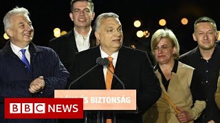 Hungary PM Viktor Orbans fourth consecutive election victory a headache for the EU – BBC News [upl. by Shaylah]