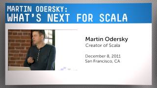 Lead Designer of Scala Martin Odersky Whats Next for Scala [upl. by Iruyas]