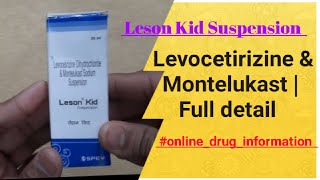 Levocetirizine Dihydrochloride amp Montelukast Sodium Suspension Leson Kid Suspension Detail [upl. by Hera822]