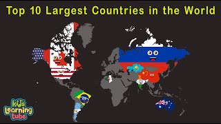 Top 10 Largest Countries in the World10 Biggest Countries in the World [upl. by Arimak]