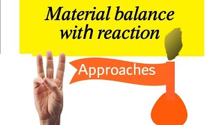 موازنات المادة بتفاعل كيميائي 2  How to solve material balance with reaction  3 approaches [upl. by Neila899]