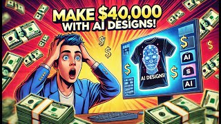 How People Are Making 40000 with AI TShirt Designs [upl. by Yrret]