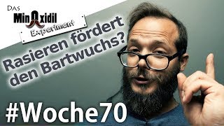 Fördert Rasieren den Bartwuchs  Das Minoxidil Experiment Woche70 [upl. by Wynny]