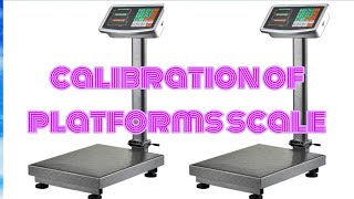 TCS100 Calibration of platforms scale [upl. by Olen929]