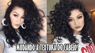 CACHOS COM CHAPINHA X CACHOS COM MODELADOR  MUDANDO A TEXTURA DO CABELO [upl. by Crista]